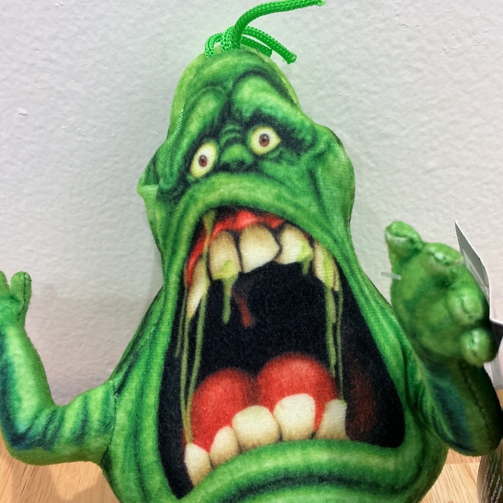 GHOSTBUSTERS Green SLIMER Ghost Monster PLUSH TOY w/ tags 10" Toy Factory - Picture 2 of 7